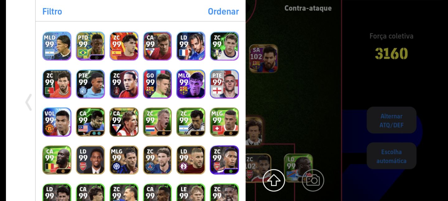 Conta Efootball com Cartas Raras e Especiais!! Chama!!