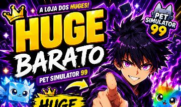 Livro Chest Mimic, Huges e Gemas | Pet Simulator 99