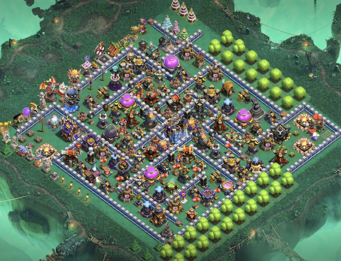 Vila CV 18 clash of clans