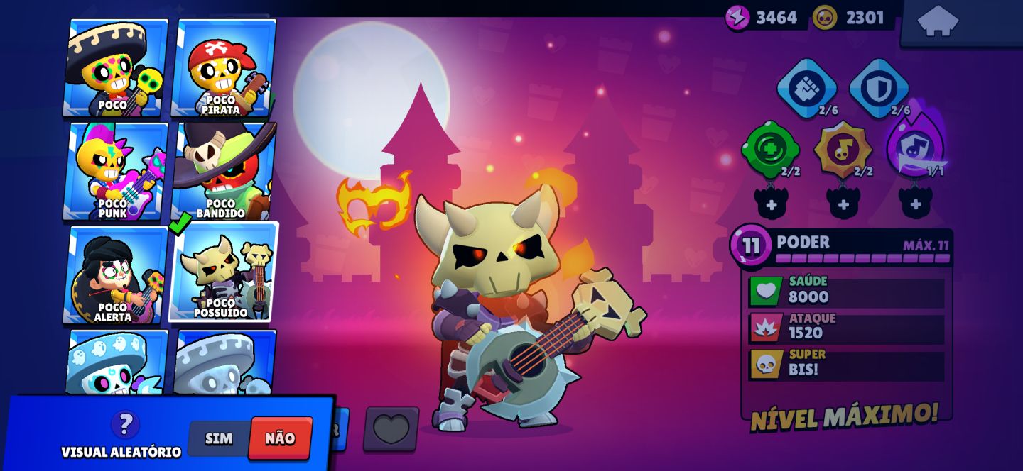 Conta de Braw stars, com skins raras e 32K de trofeus