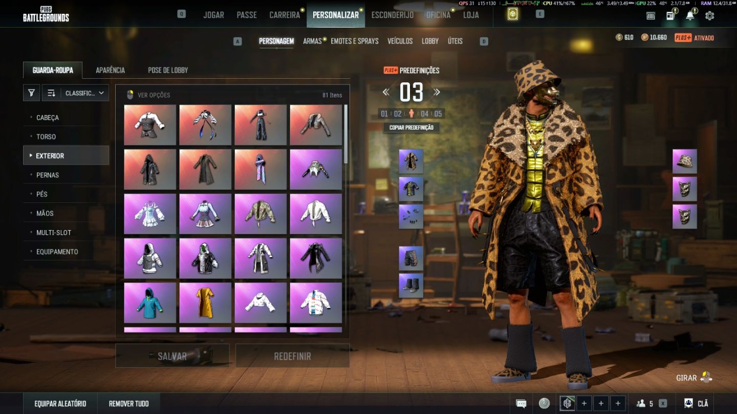PUBG | AUG Lv8 | Beryl Medusa Lv6 | ACE Lv2 | Personagem Glasya Lv 2