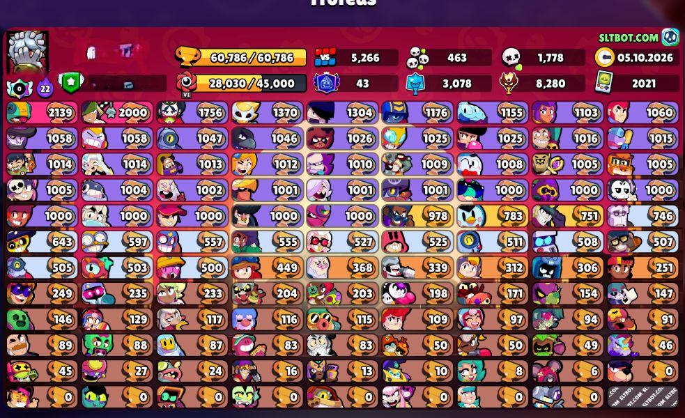 Conta Brawl 60k (TRY HARD) Pra Começar BEM!!