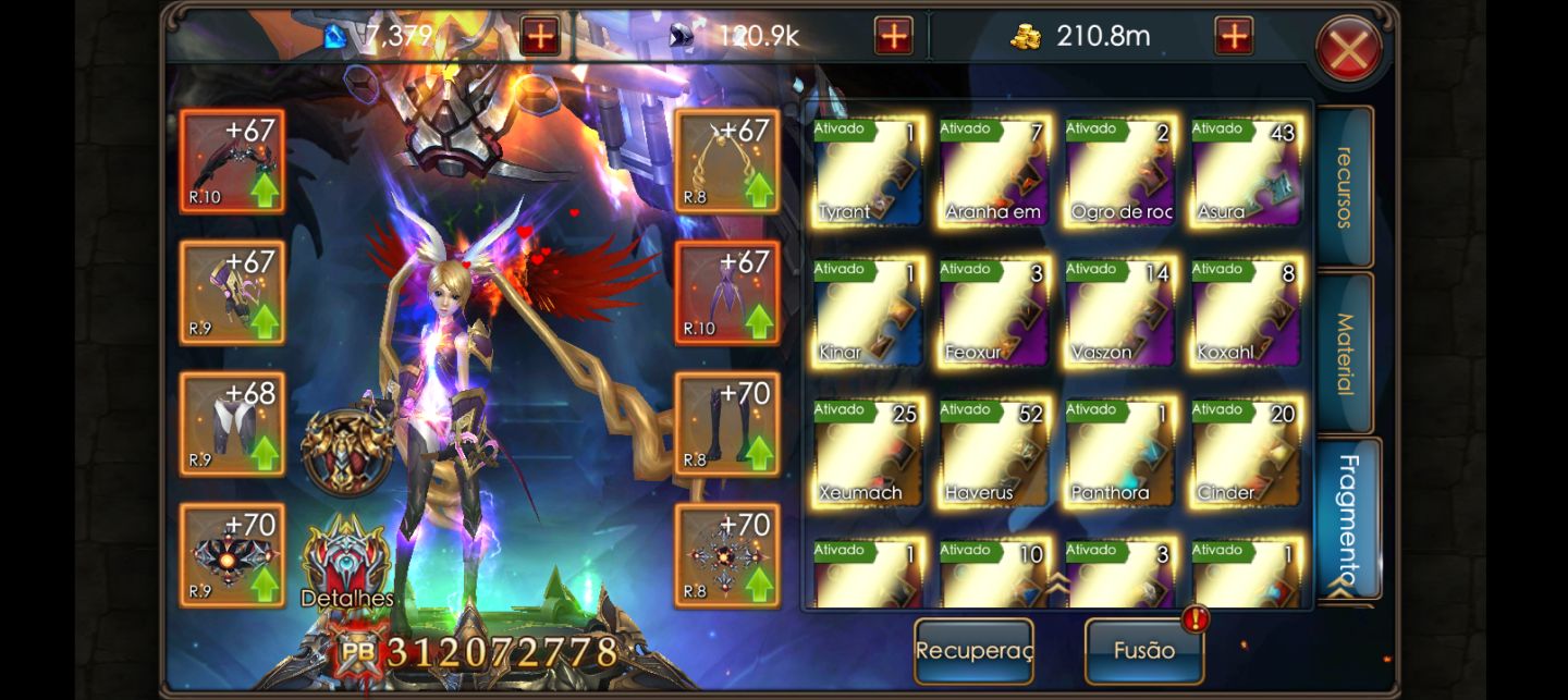 CONTA LEGACY OF DISCORD: Furious wings UPADA VIP8 E VIP7