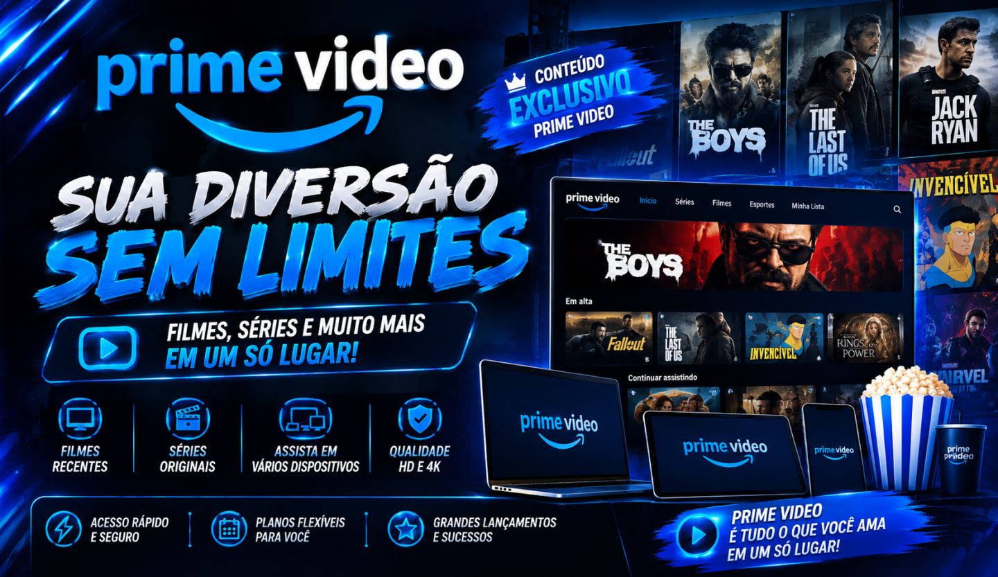 CONTA PRIME VIDEO ENTRETENIMENTO SEM LIMITES!