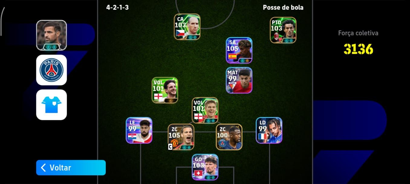 Contas de efotball com Messi nedved yamal haland cristiano Ronaldo mbappe etc