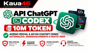 ChatGPT Codex API | 10M Tokens | 1 Dia