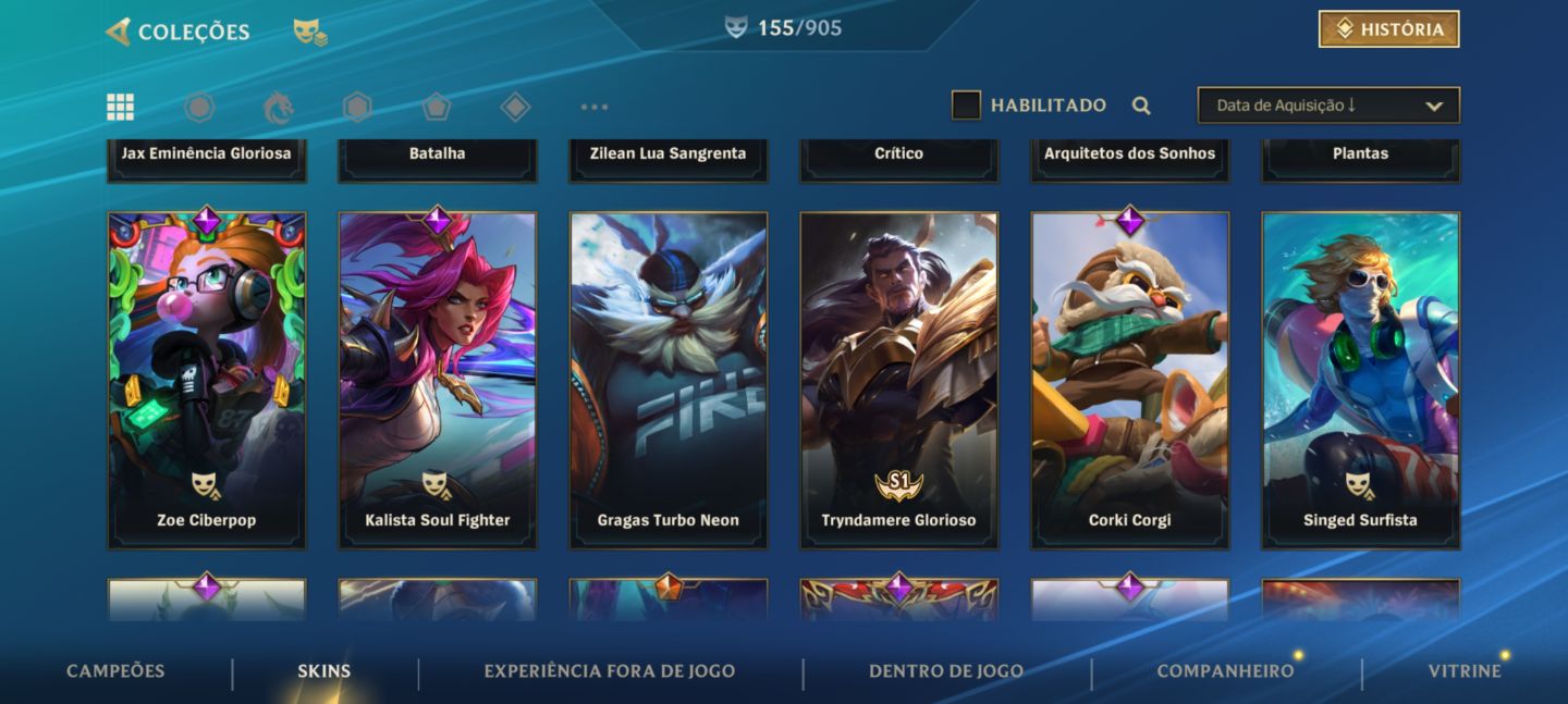 Conta de wild rift