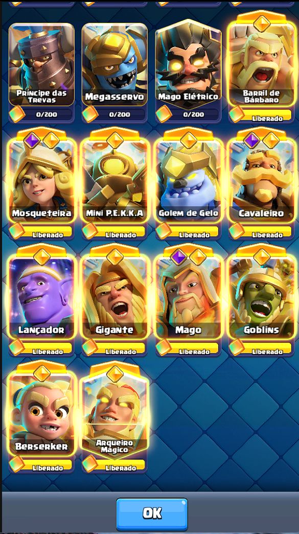 Conta de Clash Royale
