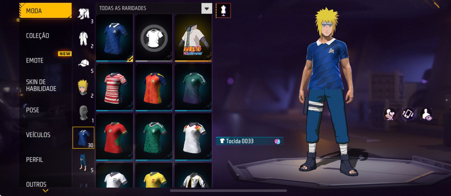 CONTINHA BÁSICA FILÉ DE FREE FIRE
