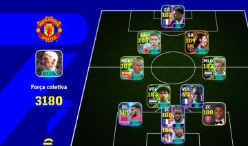 Conta efootball braba com Messi e Kane!!
