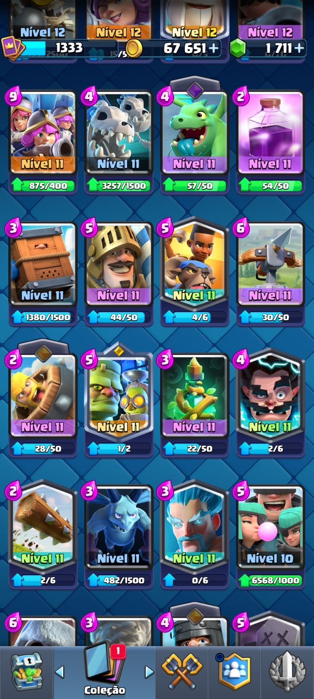 Conta de Clash royale ideal para subir arena