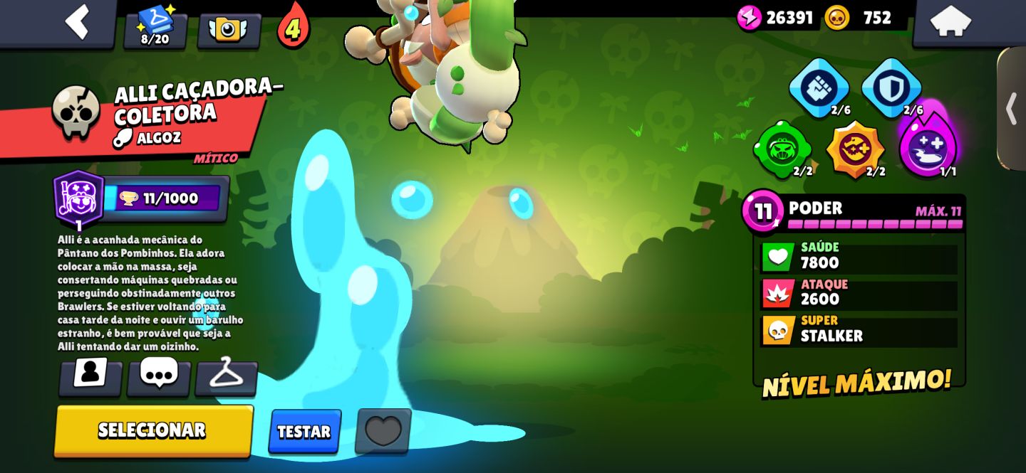 BRAWLL STARS upada! skins e prestígios ) Lendário