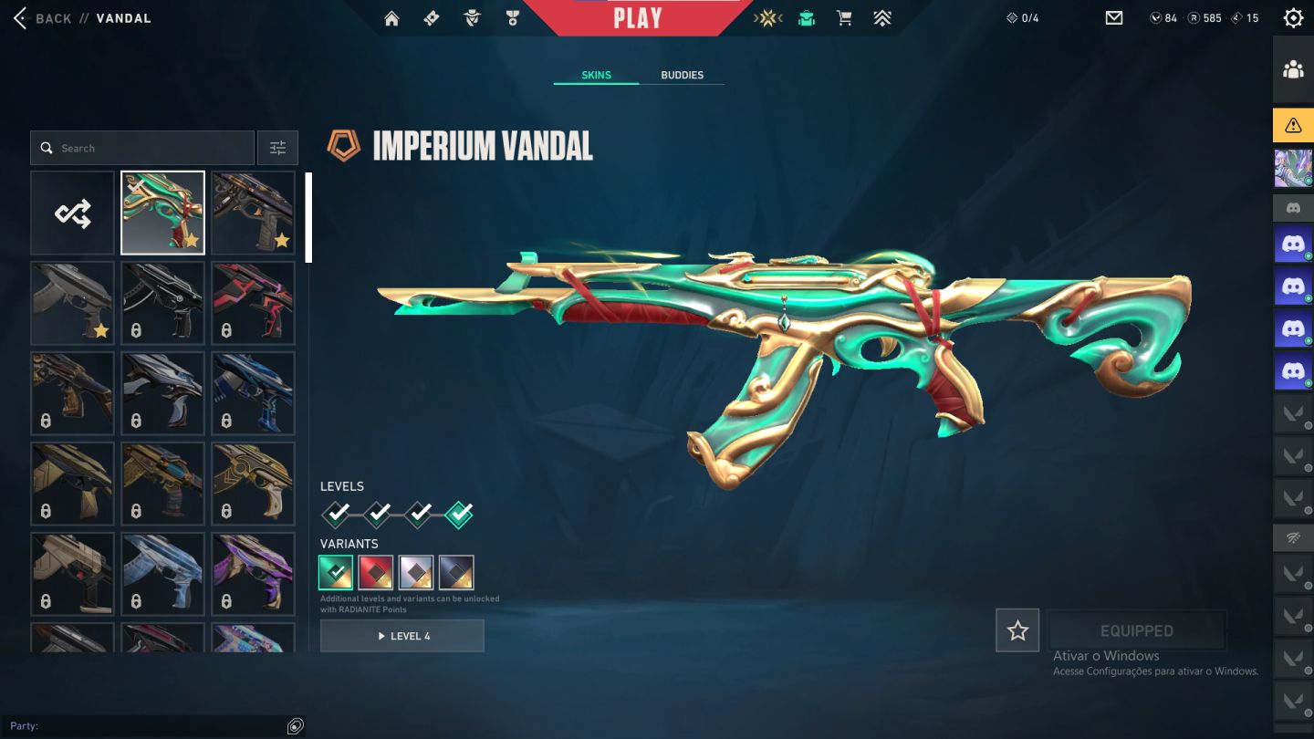 CONTA DE VALORANTc/PRELUDIO-IMPERIUM-RECON-KARAMBIT+PISTOLA700 GASTOS(negociavel