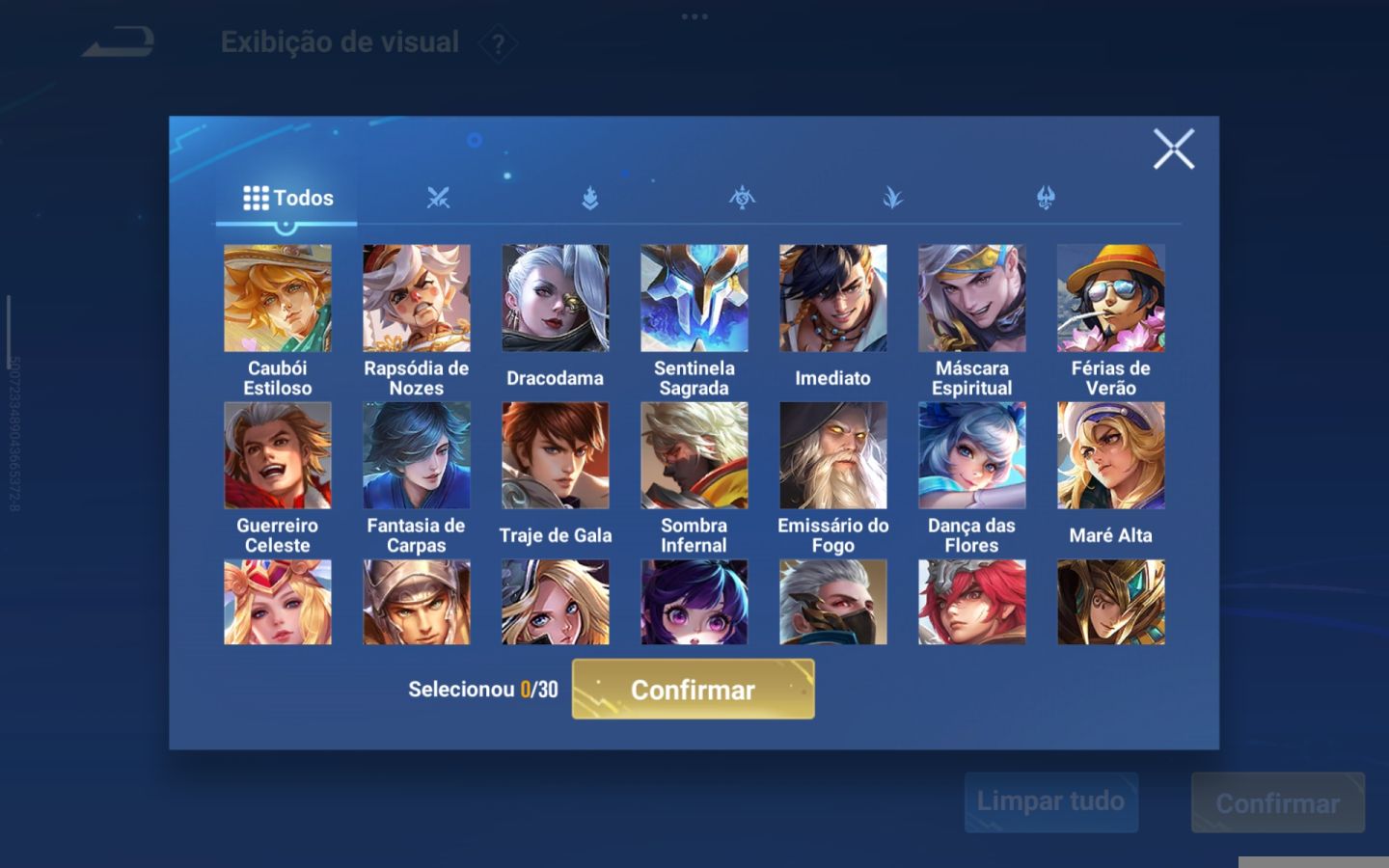 Conta Honor of Kings nível 100 + Várias skins