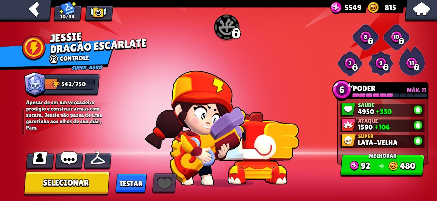 Conta brawl stars com skins mais raras do jogo