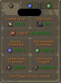 CONTA PVM OSRS - 99 ATK, DEF, STR, MAGE, RANGED E HP