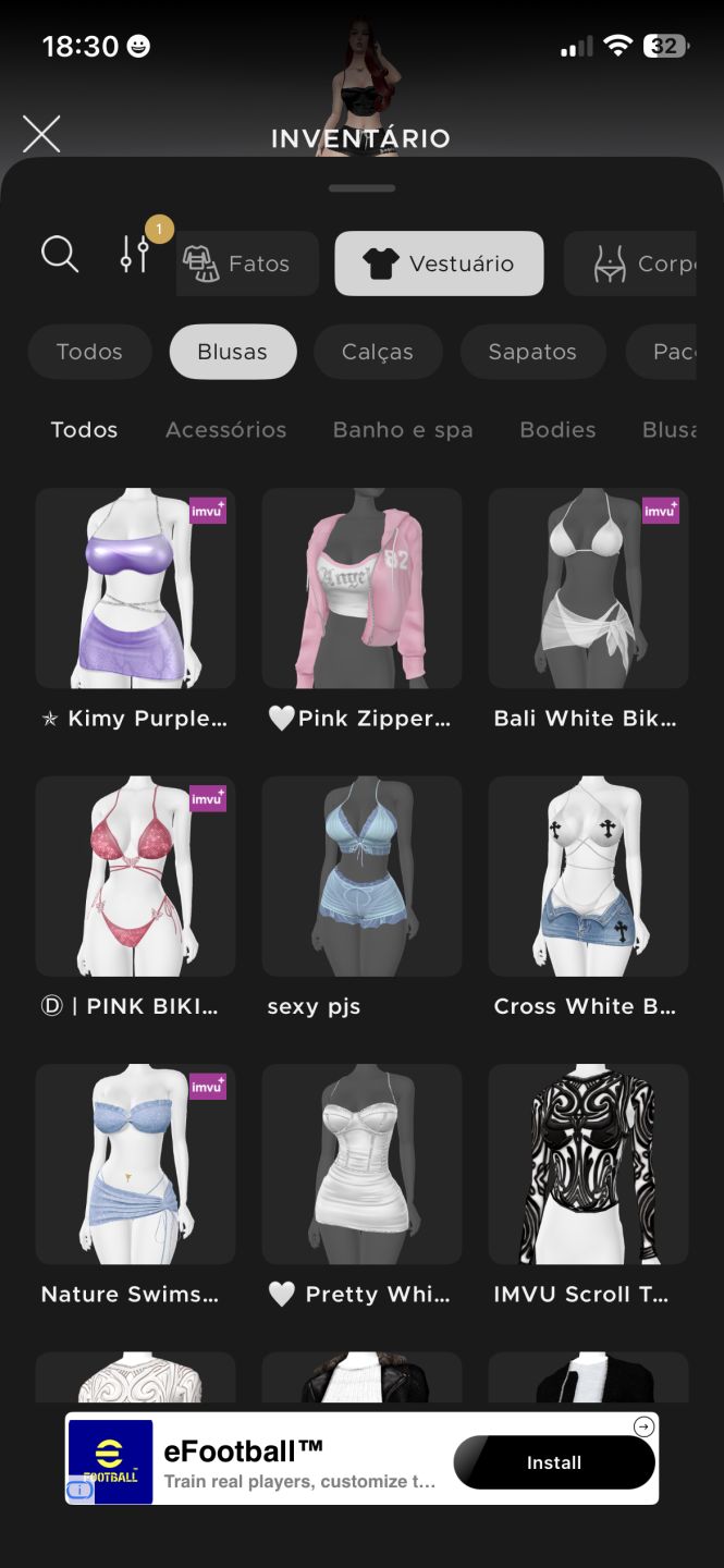 Conta de Feminina Imvu