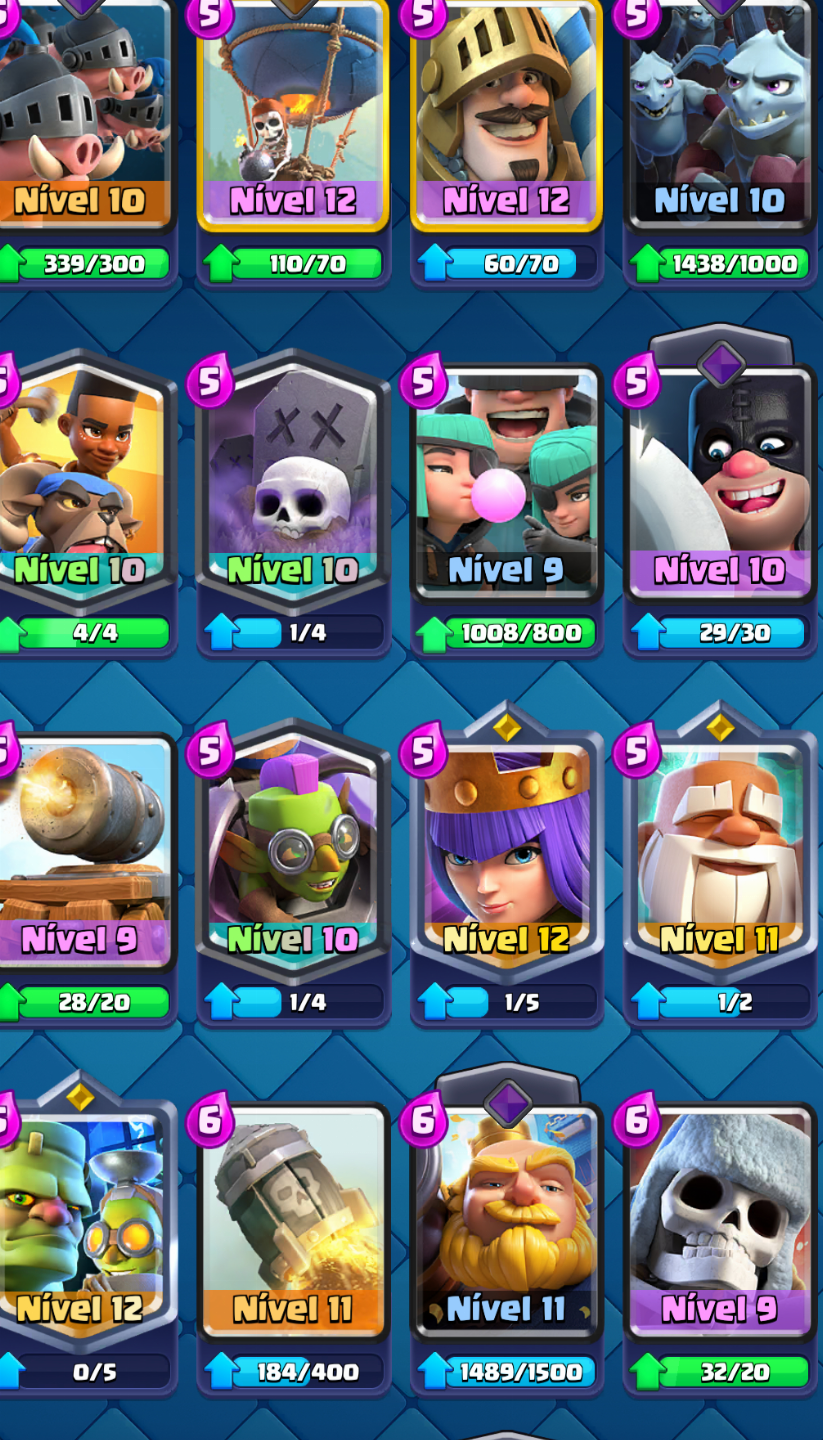 CONTA CLASH ROYALE 9K DE TROFÉUS COM MINI PEKKA NÍVEL 16