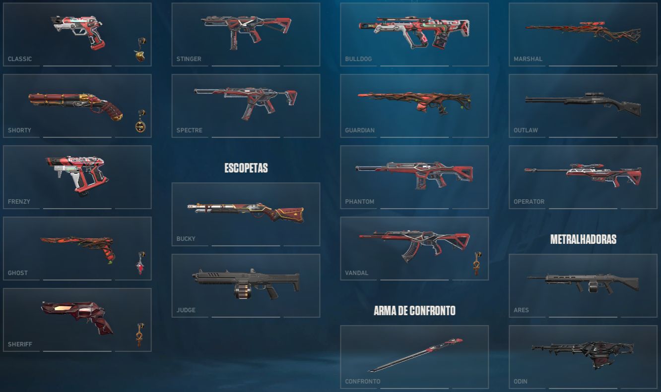 Conta Valorant Skins antigas com e-mail de criação
