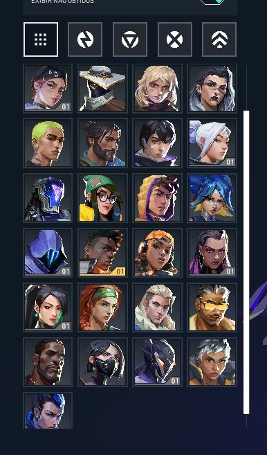 Conta valorant muitas skins de vandal + facas + champions 2025