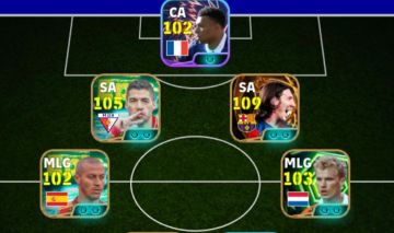 Conta de Efootball Braba Com Messi Blitz!