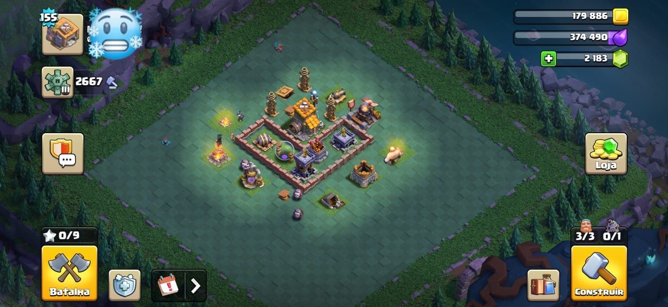 CONTA COC + CV14 FULL + BASE DO CONTRUTOR FULL + NIVEL 155 + SUPERCELL ID