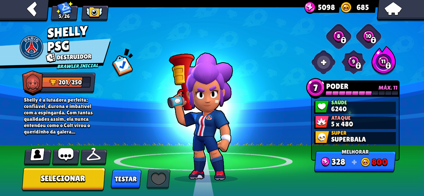 CONTA BRAWL STARS RARA (CRIADA EM 2020) 13.3K TROFÉUS | 112 SKINS