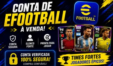 2 Contas de eFootball Excelente Custo-Benefício!