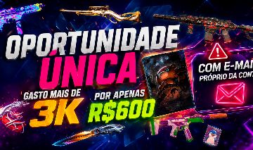 VENDA CONTA VALORANT - gasto 3k por R$600