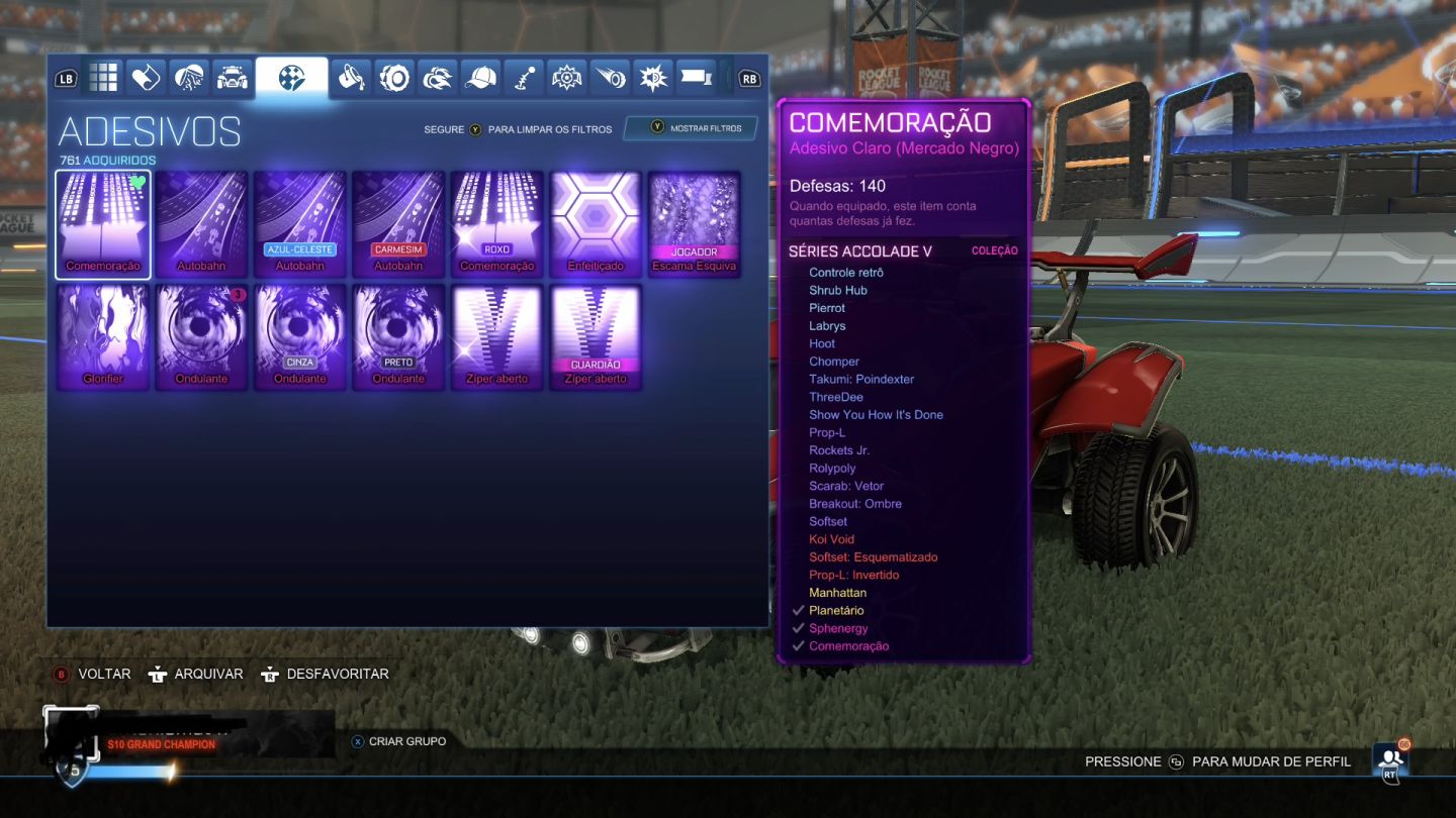 CONTA ROCKET LEAGUE TAGS GC E TURBINADA DE ITENS RAROS, OPORTUNIDADE PREÇO BOM!