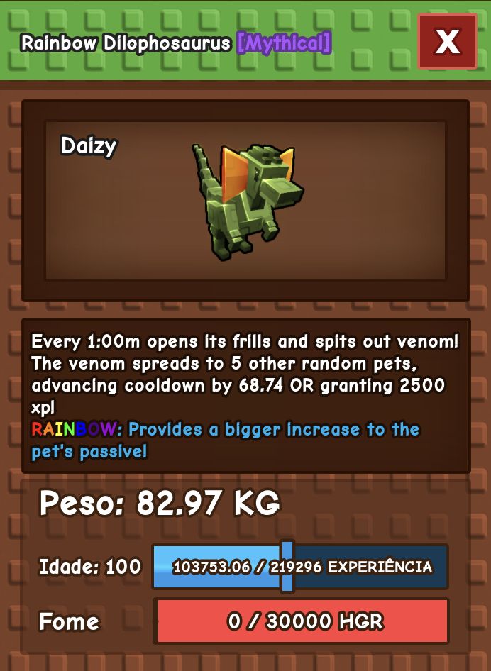 (10 PETS) GROW A GARDEN TODOS HUGE E RAINBOW