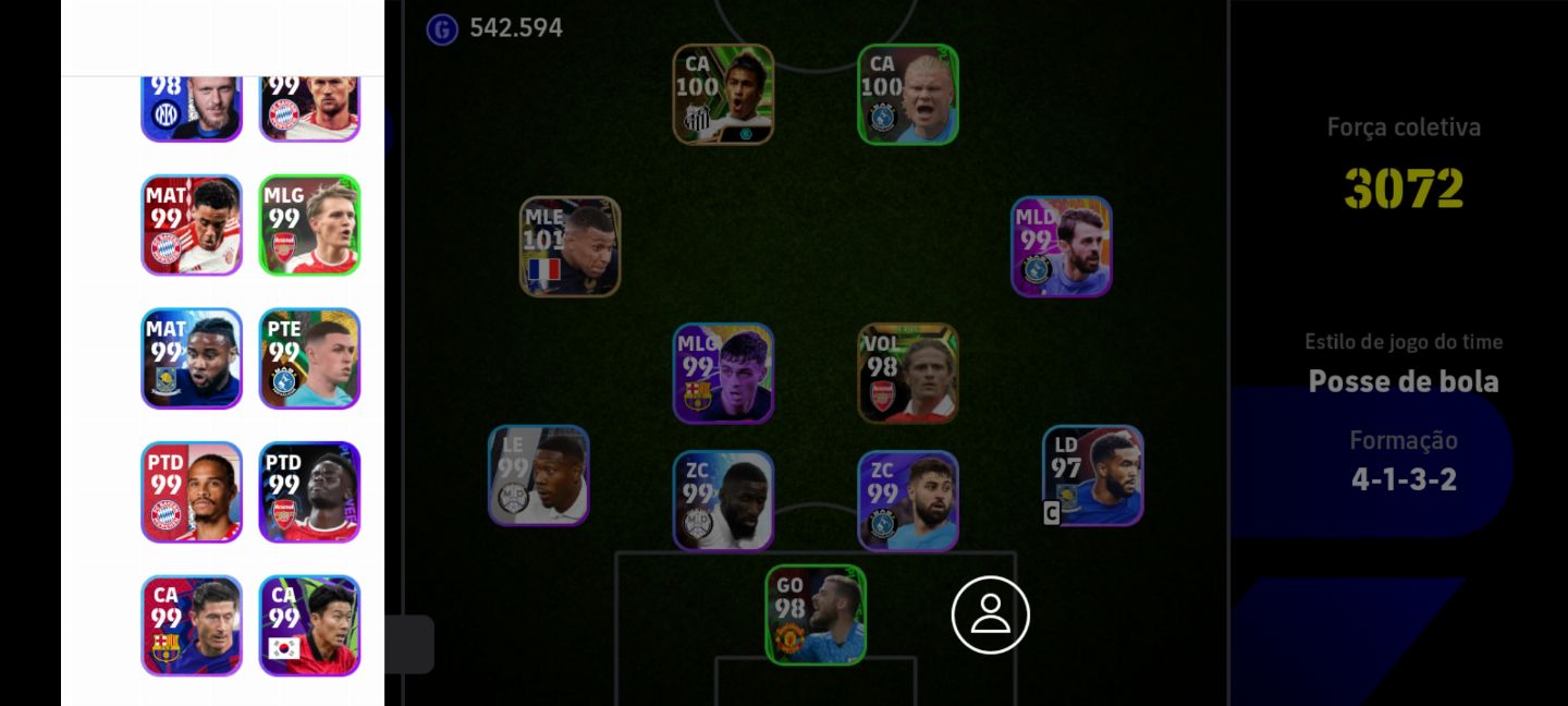 CONTA EFOOTBALL COM MBAPPE 101 e PETIT