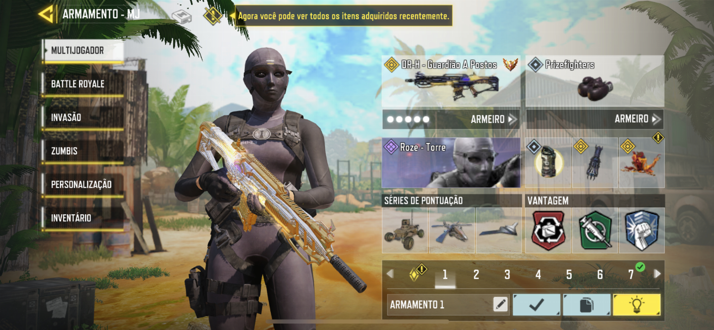 Conta cod com 4 míticas entre outros personagens
