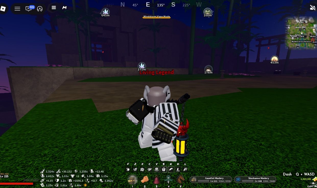 PROJECT SLAYER 2 CONTA LEVEL MAX , GAUNTLES NIGHT FALL T3 +8 CLAN SHINAZUGAWA