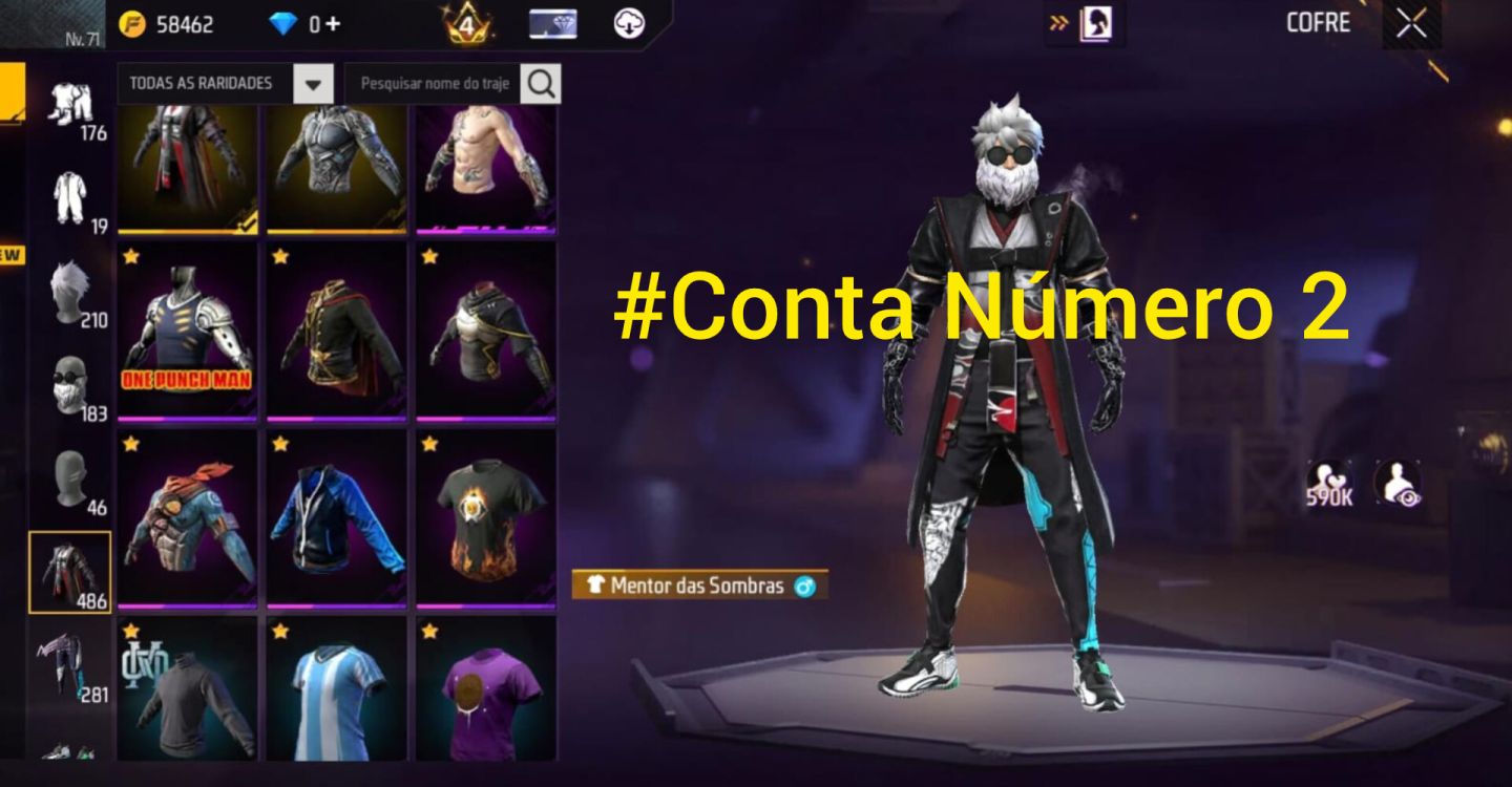 DIVERSAS CONTAS DE FREE FIRE, GEMADA BÁSICA E ETC... LÉIA A DESCRIÇÃO POR FAVOR