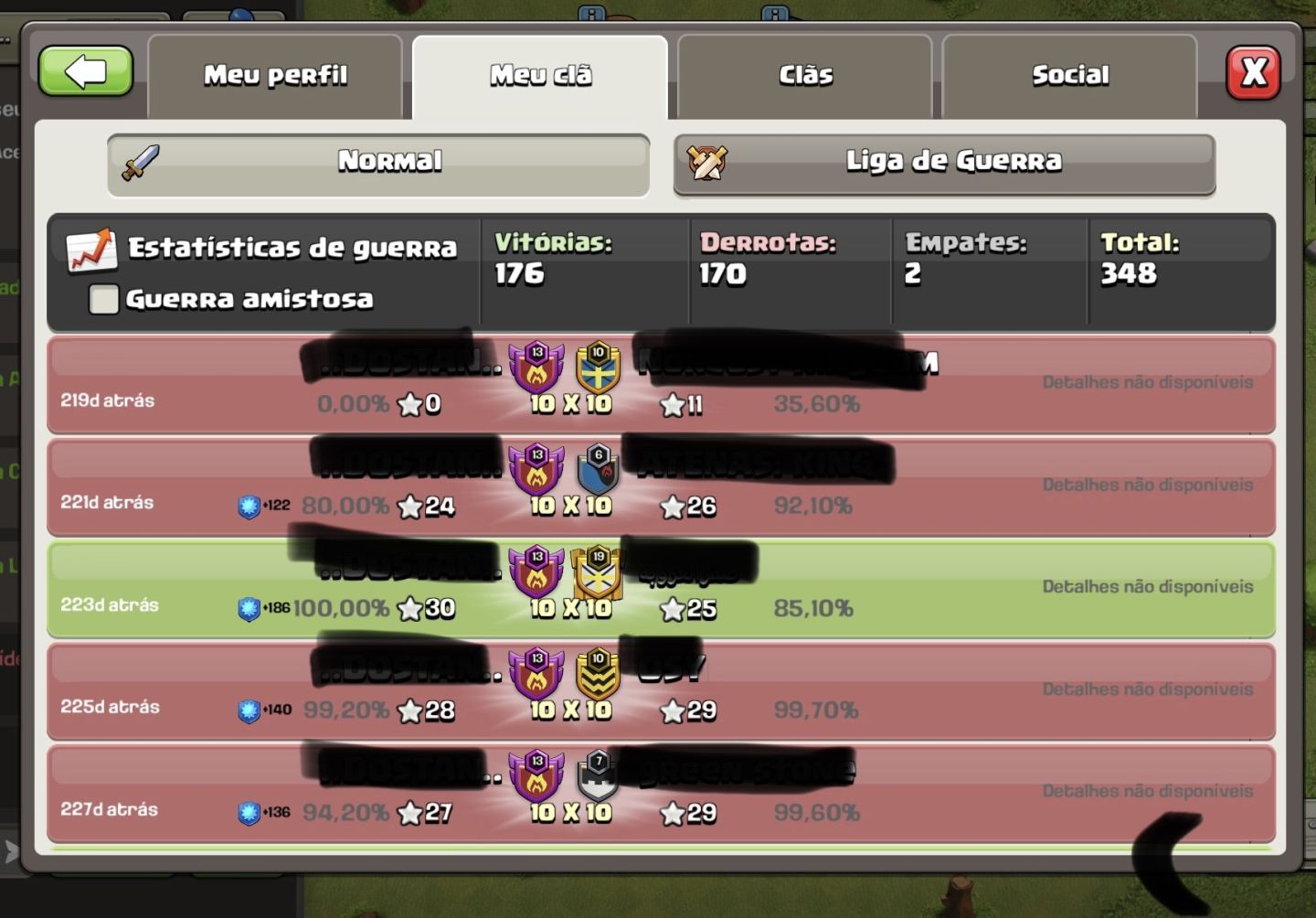 Clãs de clash of clans! Nivel 22, 15, 14, 13 e 10