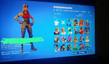 CONTA RARA DE FORTNITE! COM RENEGADA E ARLEQUINA!!!!