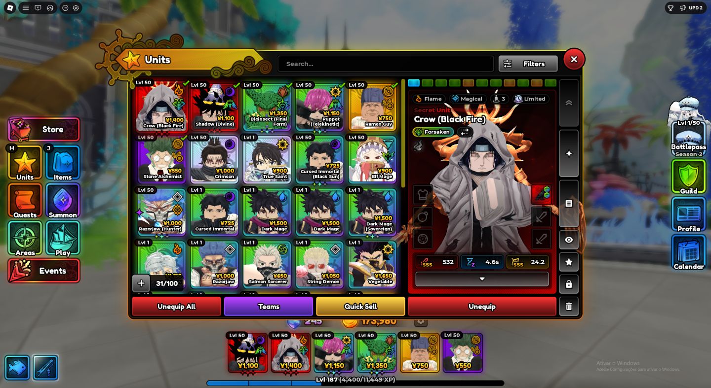 Conta de Anime Expeditions muito forte! Megumi Unbound e Gowther Unbound e mais!