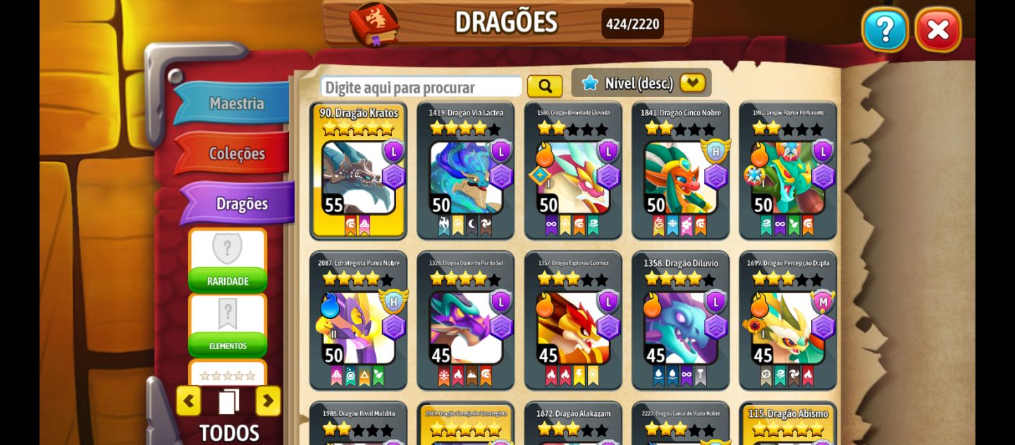 Conta f2p de Dragon City com 2 hvips,mvip e lvips
