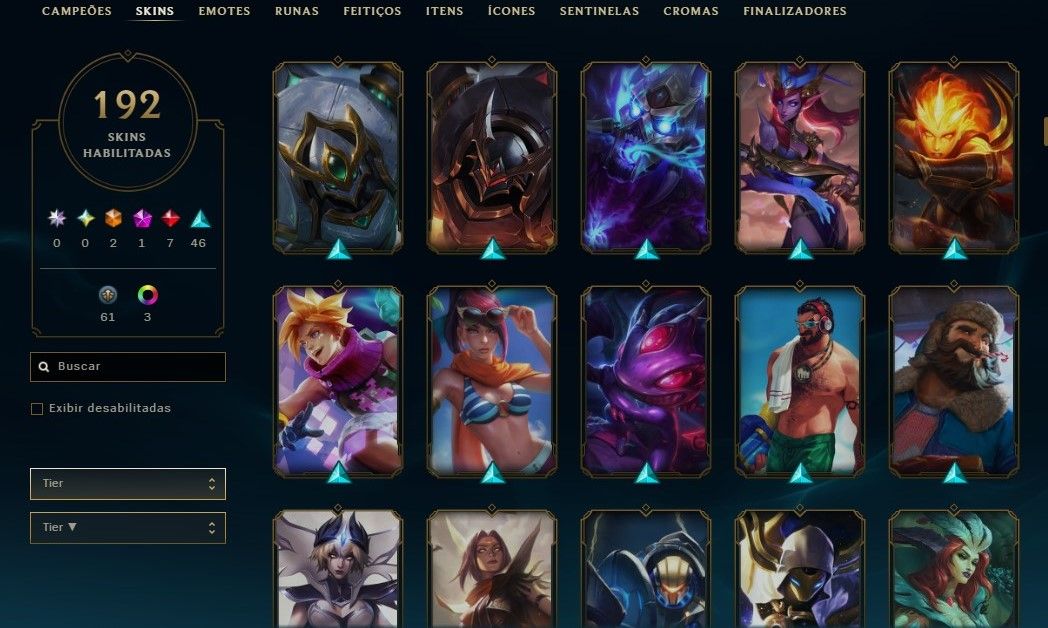 Conta Lol (Nvl 155) e valorant com muitas skins e champions