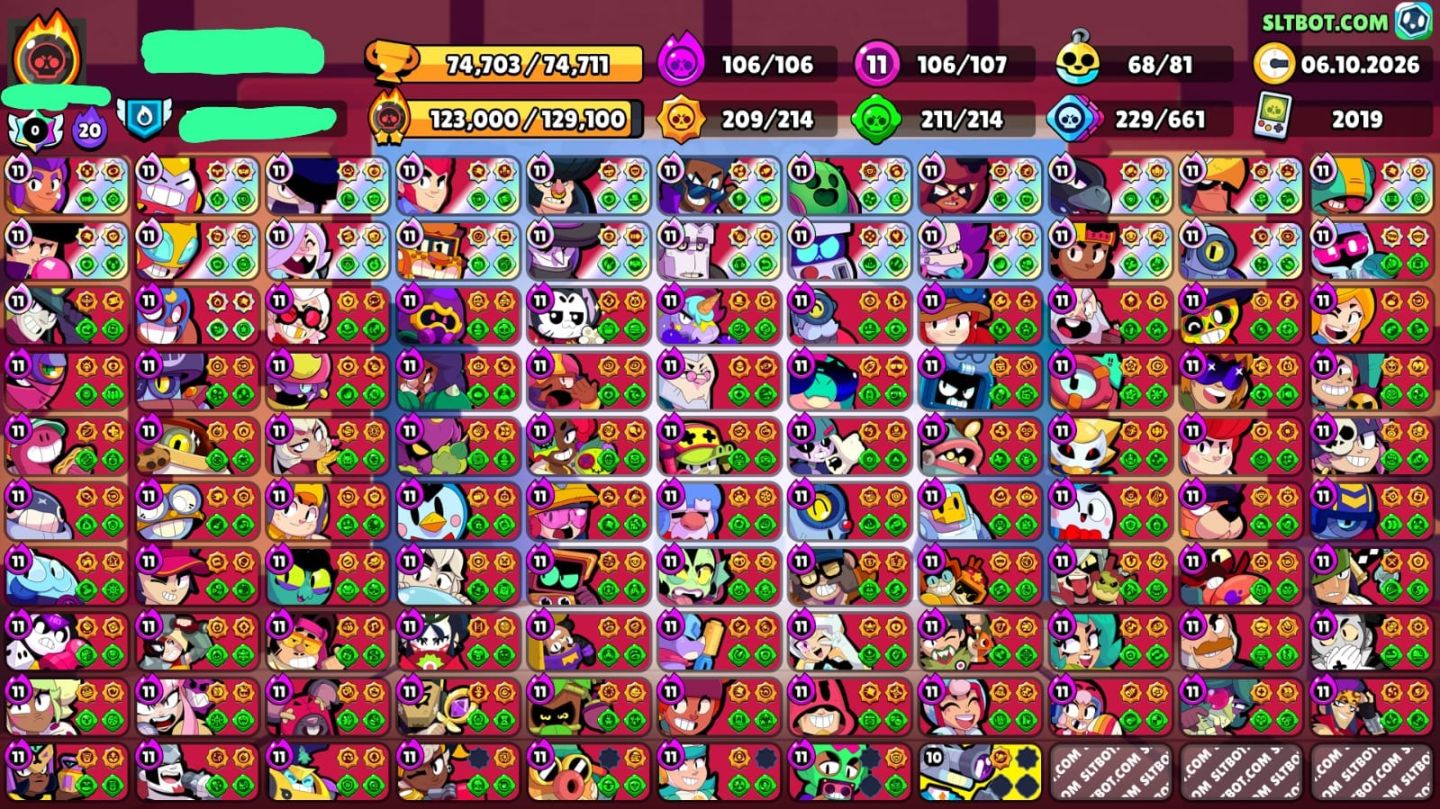 CONTA BRAWL STARS (COM TODOS OS BRAWLERS e HIPERCARGAS))