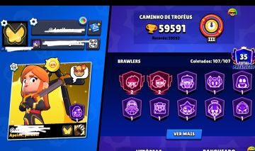 CONTA BRAWL STARS 59K, SOLAR I, LENDÁRIA!