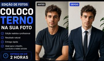 EDIÇÃO PROFISSIONAL TERNO NA SUA FOTO PARA INSTAGRAM, LINKEDIN OU CURRICULO