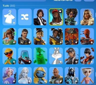 CONTA FORTNITE | 92 SKINS | JOHN WICK | DEMOGORGON | SPIDER-MAN + COLLABS