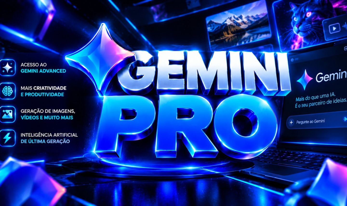 GEMINI PRO | GOOGLE AI PRO + VEO + FLOW + 5TB - NA SUA PRÓPRIA CONTA