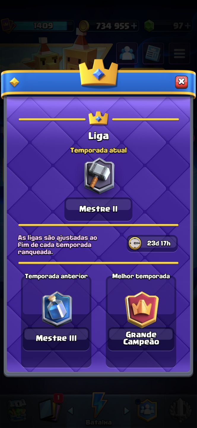 [CLASH ROYALE ] CONTA 13.1K TROFÉUS 4 ANOS DE CONTA