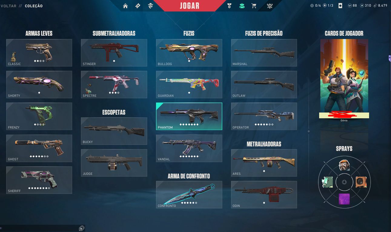 Conta Valorant 1k gastos