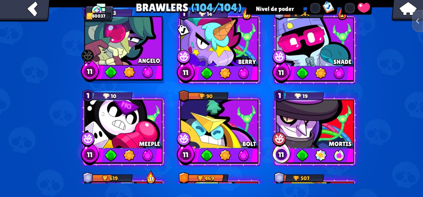 Conta Brawl nivel competitivo