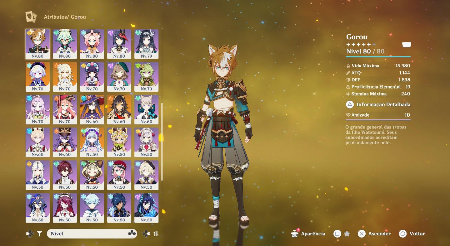 CONTA GENSHIN AR60 (ENDGAME) + HSR LVL70 (ENDGAME)