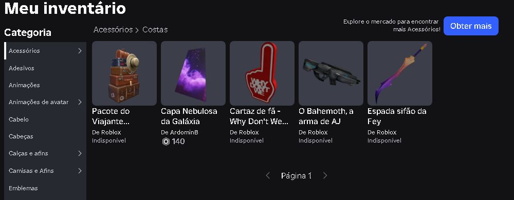 Conta Roblox BR 2020 Masculina | +23 Mil Robux Gastos | Gamepasses | Limiteds